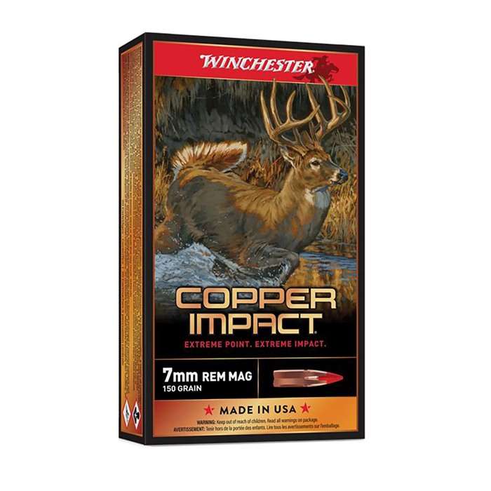 Winchester COPPER IMPACT 7mm Remington Mag 150 gr Solid ammo