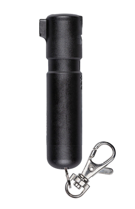 Sabre MDBK02 Mighty Discreet Mini Pepper Spray Black 12 ft with Key Ring and Snap Clip