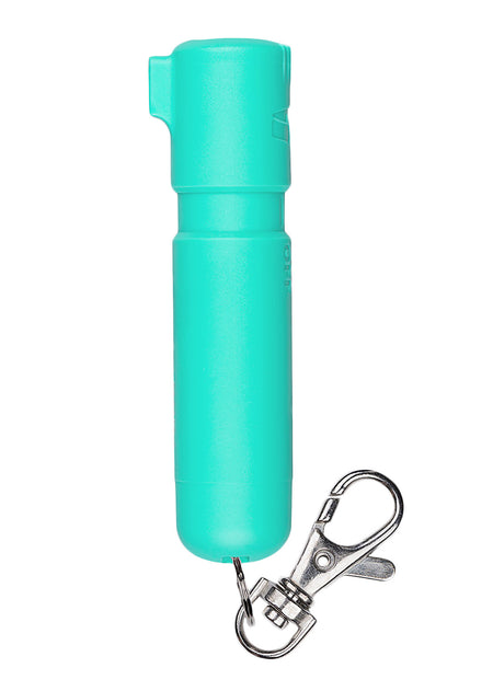 Sabre MDMT02 Mighty Discreet Mini Pepper Spray Mint 12 ft with Key Ring and Snap Clip