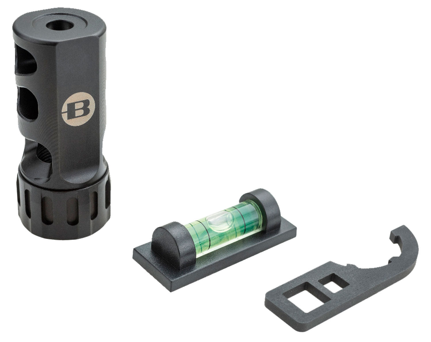 Bergara BA0007 ST-1 Self Timing Muzzle Brake Black Nitride 17-4 SS 6.5 Cal 5/8"-24