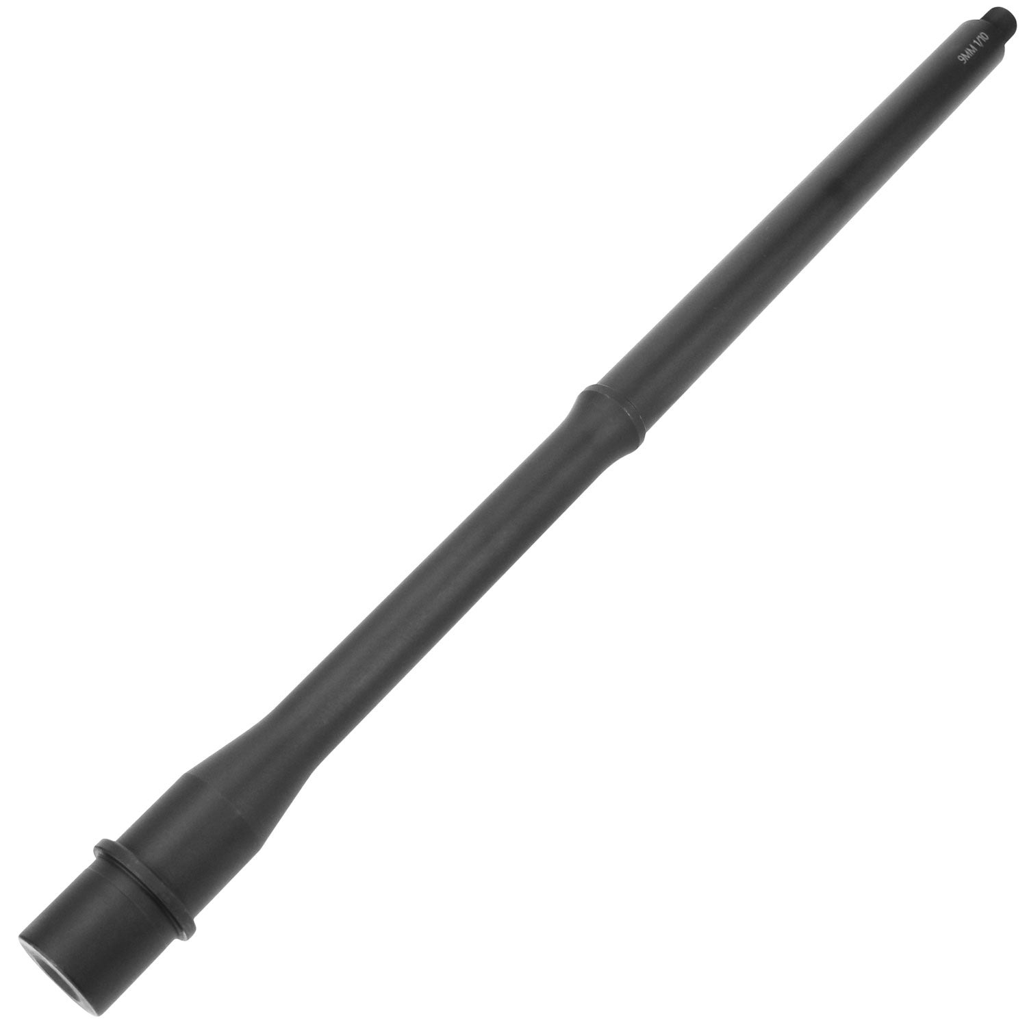 TacFire BAR9MM16BN AR-15 Barrel 9mm NATO 16" Black Nitride 4150 Chrome Moly Vanadium, 1:10" Twist