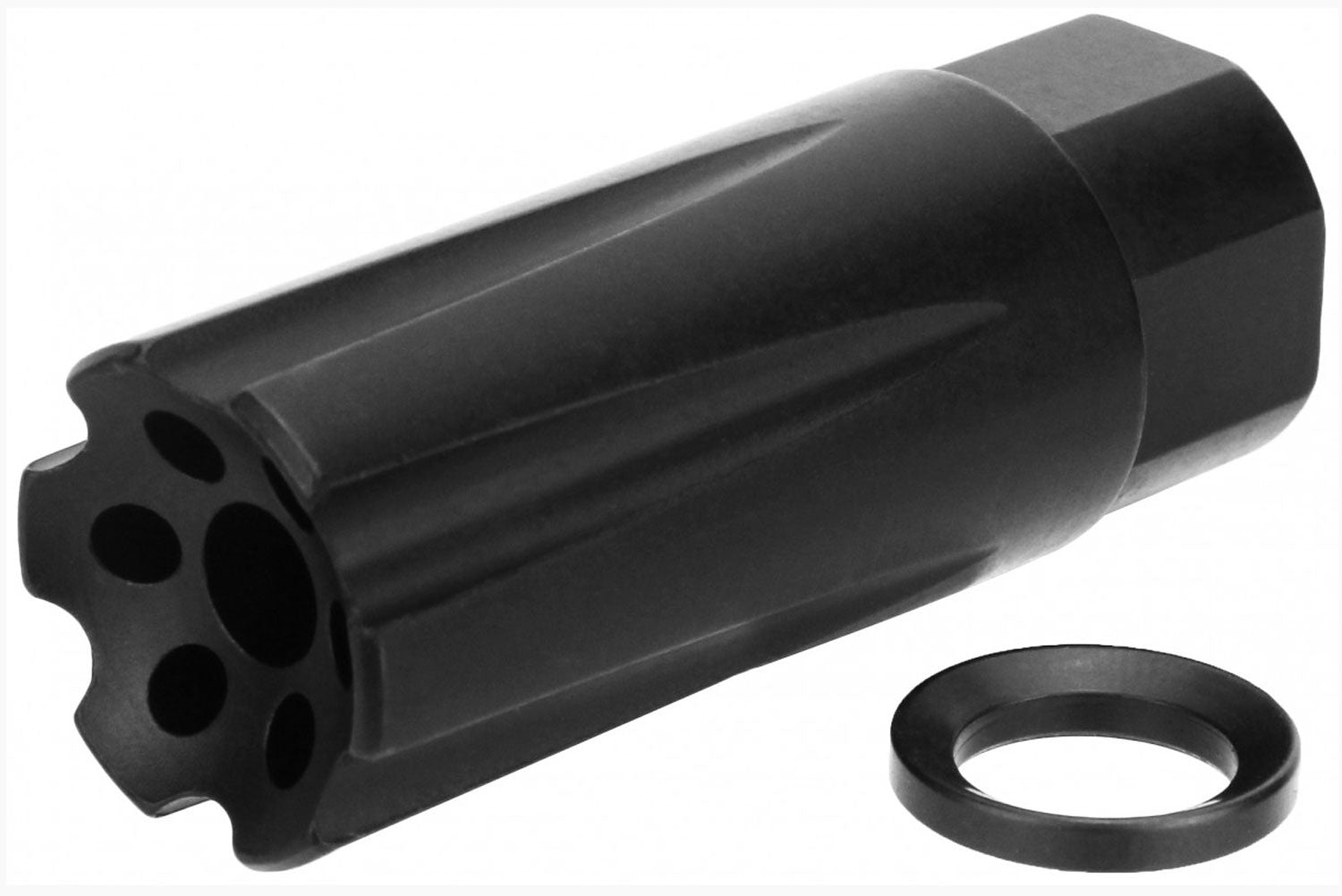 TacFire MZ1020 Linear Compensator 1/2"-28 tpi Black Nitride Steel for 5.56x45mm NATO AR-15