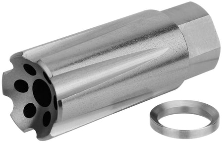 TacFire MZ10209MMSS Linear Compensator 1/2"-36 tpi Stainless Steel for 9mm Luger AR-Platform