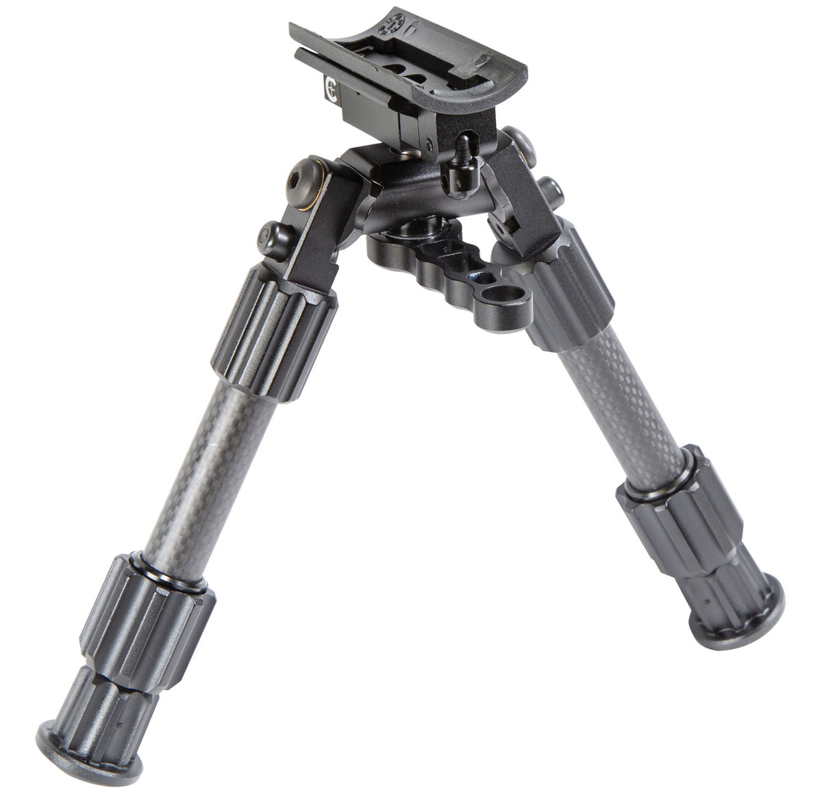 Caldwell Accumax Premium Carbon Fiber Bipod 6-9 Inch Gray Swivel Stud Mount