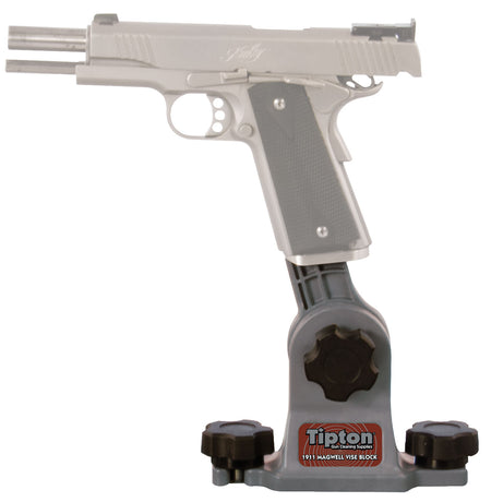 Tipton 558080 1911 Mag Well Vise Block Gun Vise Support Gray/Red Polymer
