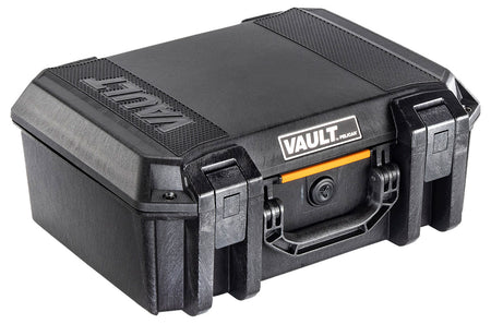 Pelican VCV300 Vault Large Pistol Case Black Polymer Holds 2 Handguns Crushproof