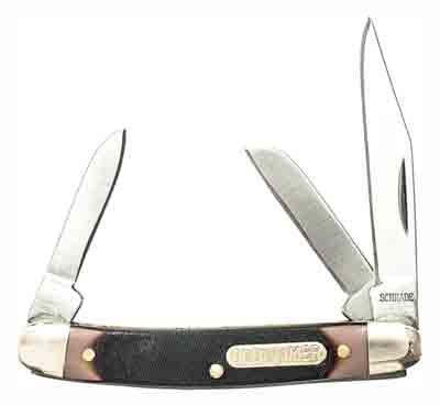 Old Timer Junior 3-Blade Folding Pocket Knife 2" Stainless Steel Blade Delrin Handle
