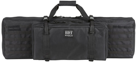Bulldog BDT3536B BDT Tactical Single 36" Black Nylon Rifle Case with Lockable Zippers and Backpack Straps