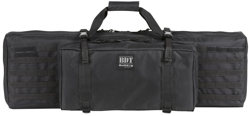 Bulldog BDT3536B BDT Tactical Single 36" Black Nylon Rifle Case with Lockable Zippers and Backpack Straps