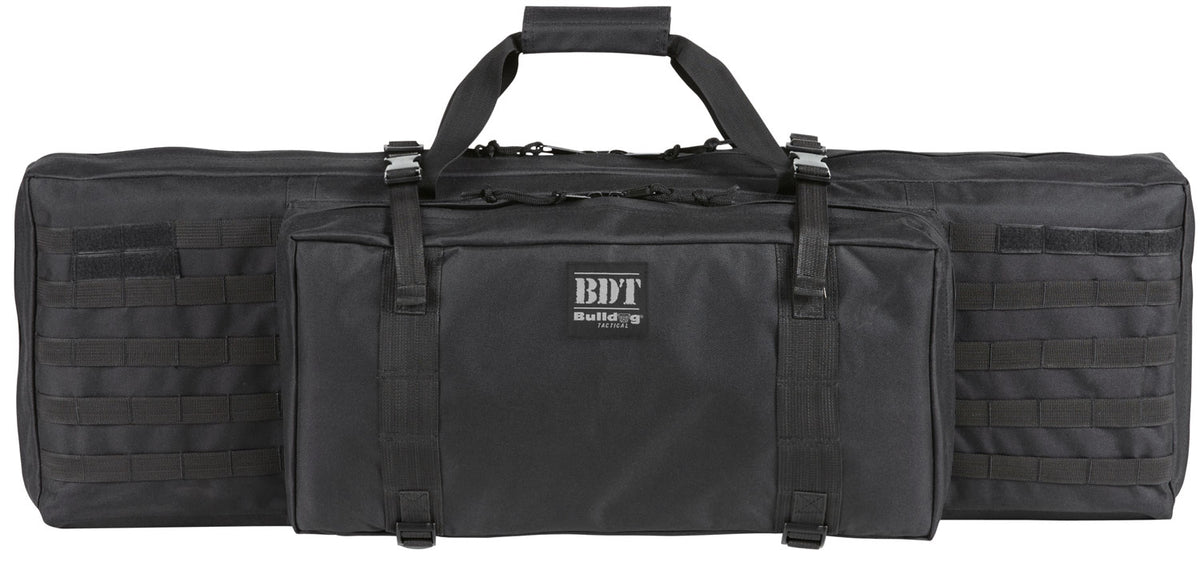 Bulldog BDT3038B BDT Tactical Rifle Case Black Heavy-Duty Nylon with Padded Strap