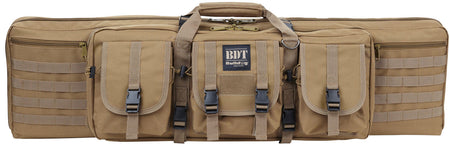 Bulldog BDT3536T BDT Tactical Single 36" Tan Nylon Rifle Case Lockable Zippers Padded Backstraps