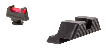 Trijicon 601023 Fiber Sights Red Fiber Optic Front Black Rear for Glock 17/19/22 Standard Frame