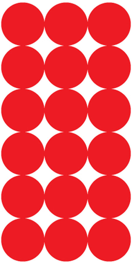 Pro-Shot P432M SplatterShot Red/Black 1" Self-Adhesive Target Repair Pasters 432-Count