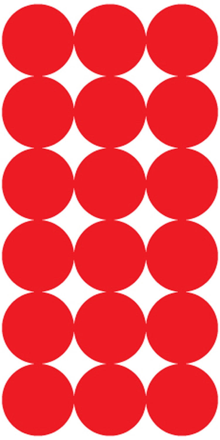 Pro-Shot P432M SplatterShot Red/Black 1" Self-Adhesive Target Repair Pasters 432-Count