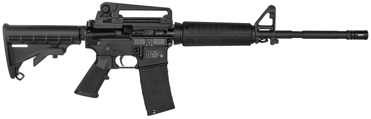 Smith & Wesson LE 311000 M&P15 with Carry Handle Semi-Automatic 223 Remington/5.56 NATO 16" 30+1 6-Position Black Stk Black