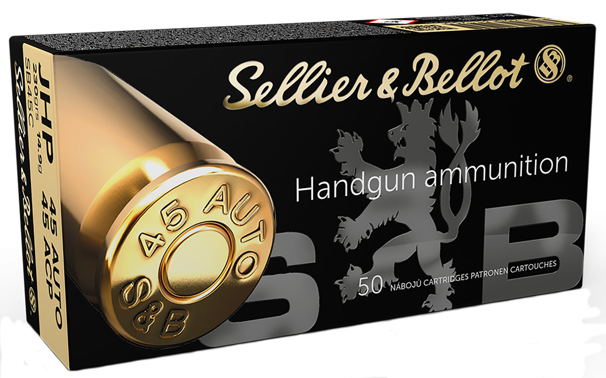 Sellier & Bellot SB45C Handgun 45 ACP 230 gr Jacketed Hollow Point (JHP)