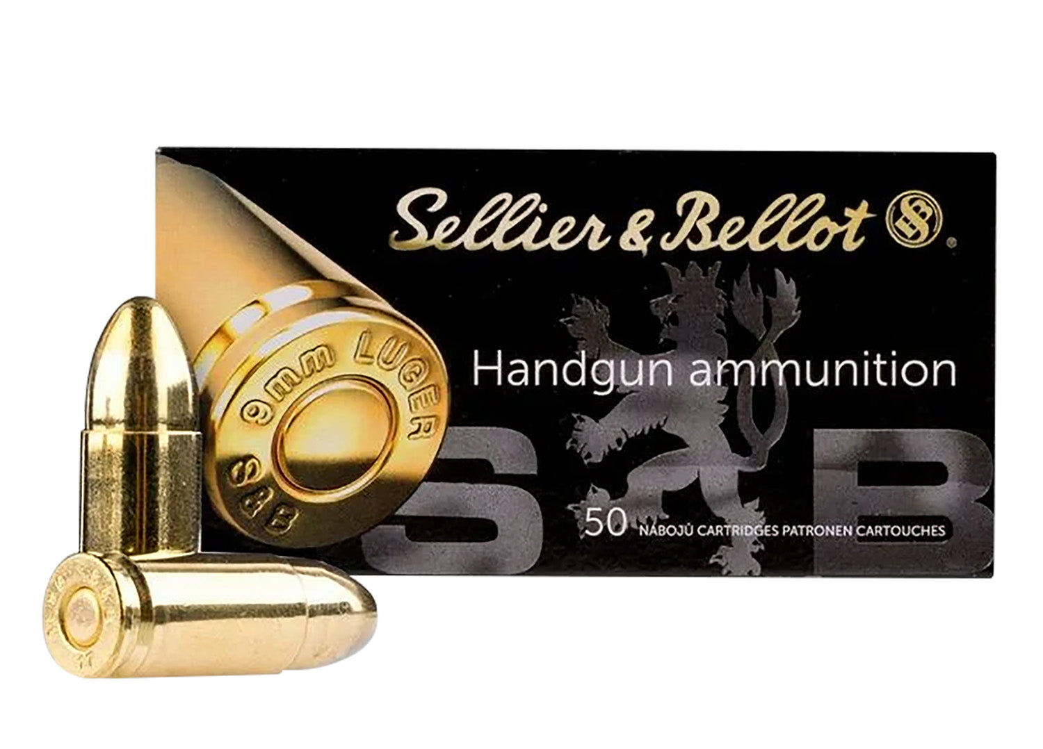 Sellier and Bellot NATO 9mm Luger / Parabellum 124 gr FMJ ammo