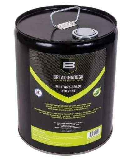 Breakthrough Clean Military-Grade Firearm Solvent 5 Gallon Pail