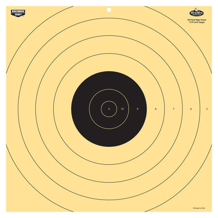Birchwood Casey 35186 Dirty Bird 17.25" Bullseye Tagboard Target 100 yds Rifle Black/White 5 Pack