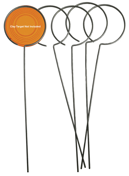 Birchwood Casey 49010 Clay Holder Target Stand Silver Wire Standing 5 Pack