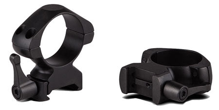 Konus 7406 Matte Black Steel Scope Rings 1-Inch Quick Release High Weaver/Picatinny 0 MOA