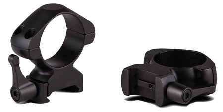 Konus 7409 Matte Black Steel Scope Rings 30mm Quick Release High Weaver/Picatinny 0 MOA