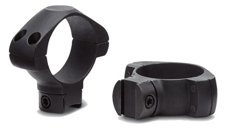 Konus 7419 Black Steel Scope Rings 30mm 3/8" Grooved Receiver Medium for .22 Rail and Airguns 0 MOA