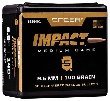 Speer TB264H1 6.5 Creedmoor 140gr Slipstream Tip Bullets 50/Box