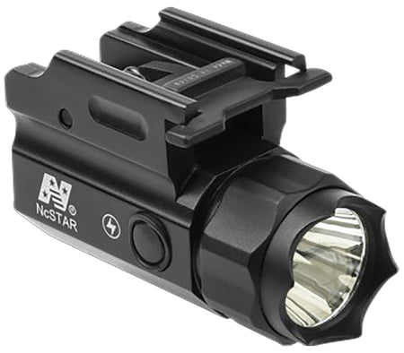 NcStar ACQPTF Compact Flashlight with Strobe Black 150 Lumens White Cree LED QR Picatinny Mount