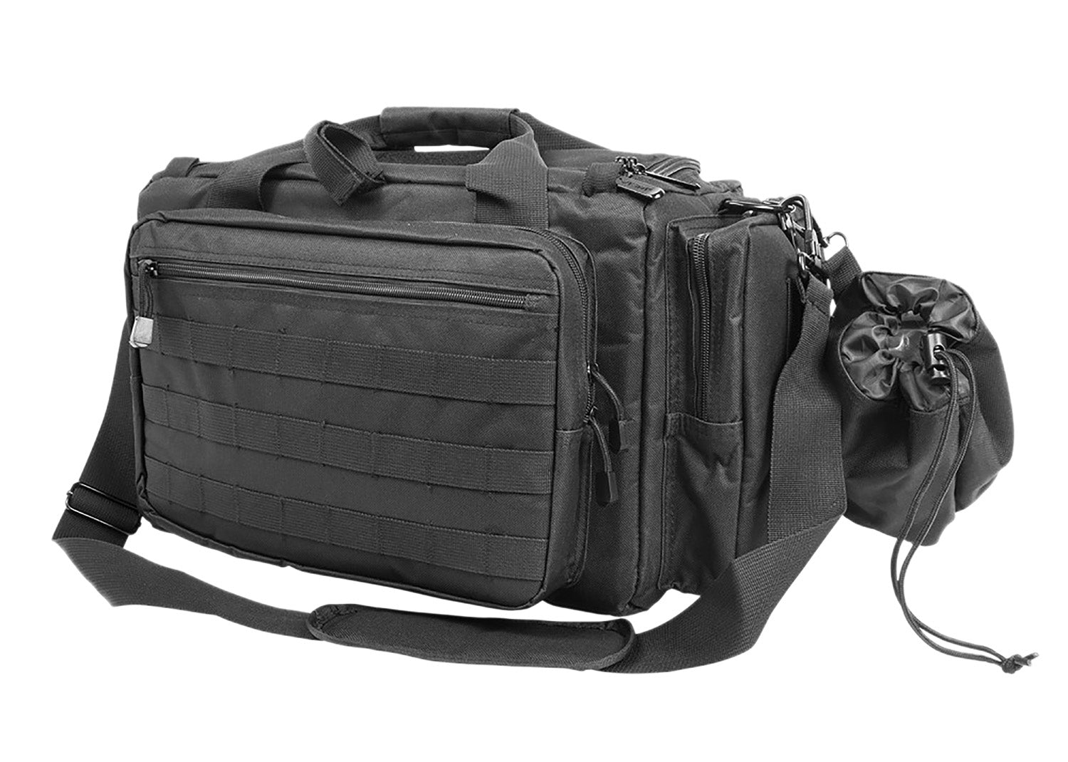 NcStar CVCRB2950B VISM Competition Range Bag Black with Padded Side Pockets, Lockable Zippers & Mag Pockets