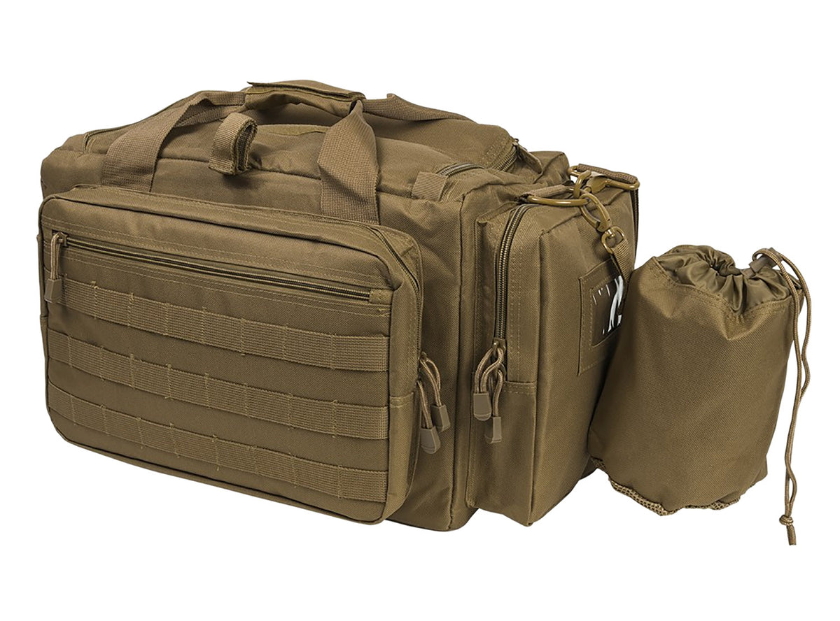 NcStar CVCRB2950T VISM Competition Range Bag Tan with Padded Side Pockets, Lockable Zippers & Mag Pockets