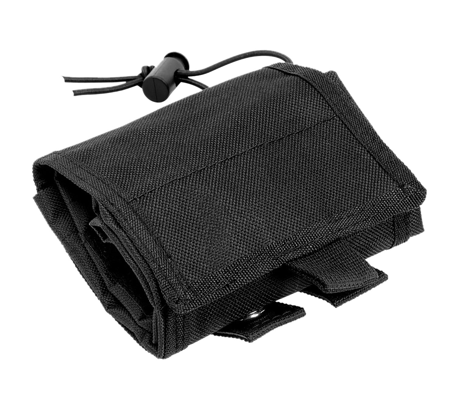 NcStar CVFDP2935B VISM Folding Dump Pouch Black Canvas MOLLE Compatible