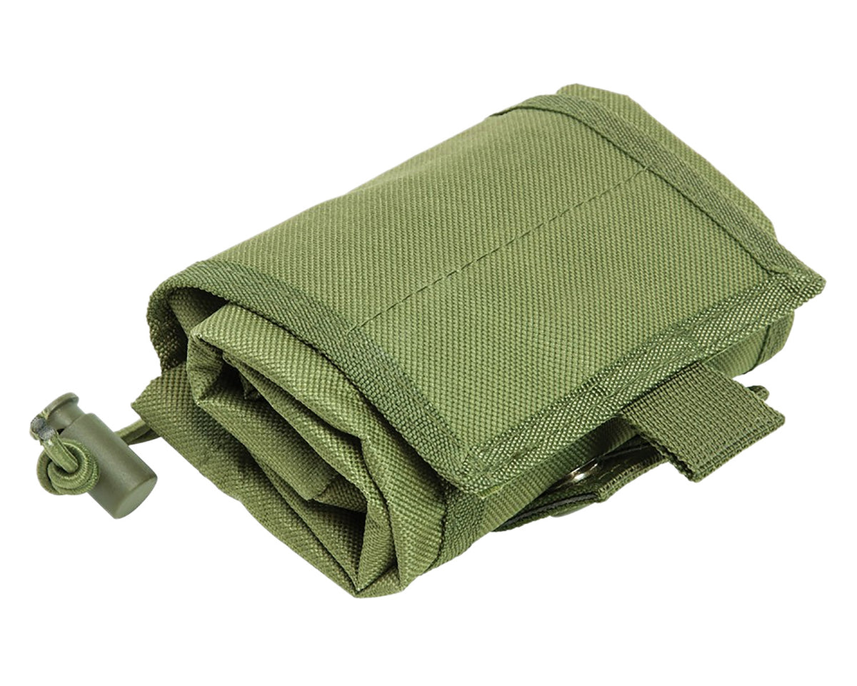 NcStar CVFDP2935G VISM Folding Dump Pouch Green Canvas MOLLE Compatible
