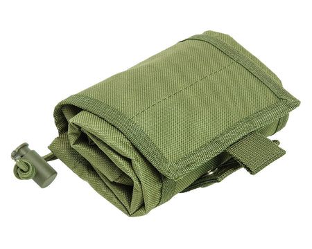 NcStar CVFDP2935G VISM Folding Dump Pouch Green Canvas MOLLE Compatible