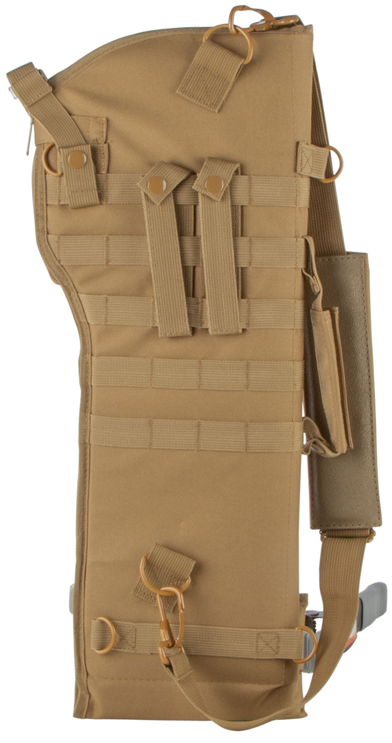 NcStar VISM Tactical Rifle Scabbard Tan MOLLE Webbing D-Ring Drainage Grommet