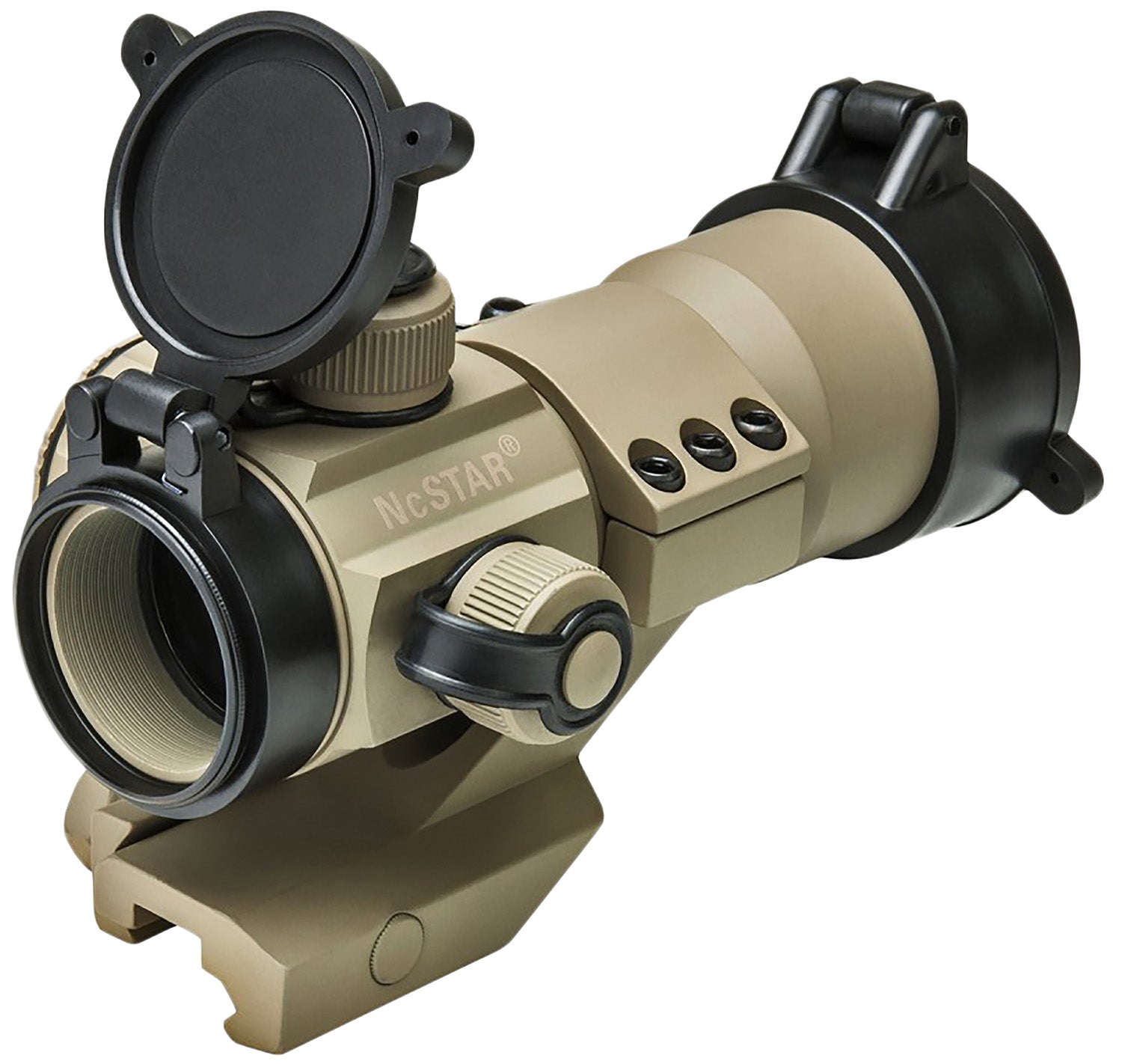 NcStar DRGB135T 35mm Red Green Blue Dot Reflex Optic Tan Powder Coated 1x 3 MOA