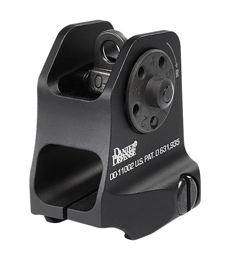 Daniel Defense 1906411002 A1.5 Fixed Rear Iron Sight Black Hardcoat Anodized for AR-15