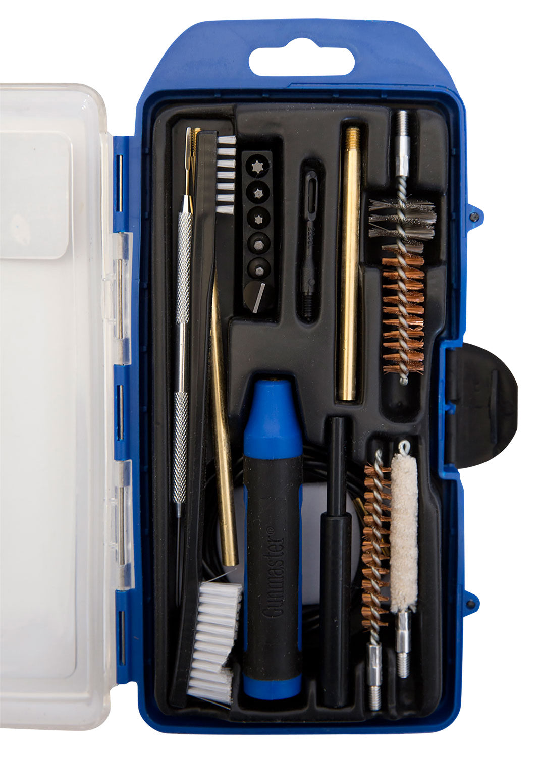 DAC GunMaster Cleaning Kit 308 Win Rifle 17 Pieces Black/Blue