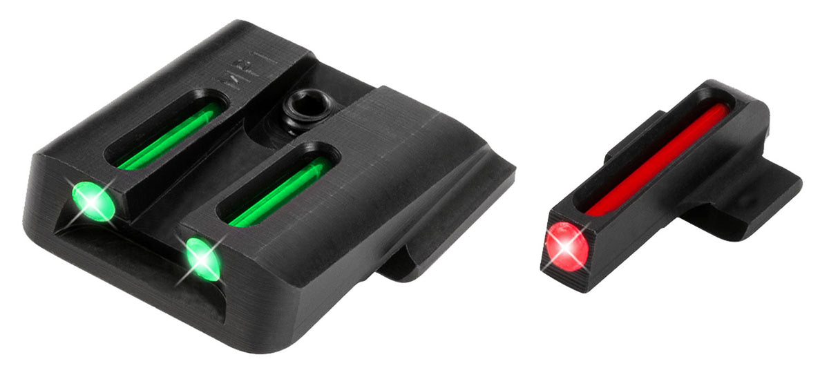 TruGlo TG131MP1 Fiber-Optic Sight Set Red Front Green Rear for Smith & Wesson M&P EZ 380
