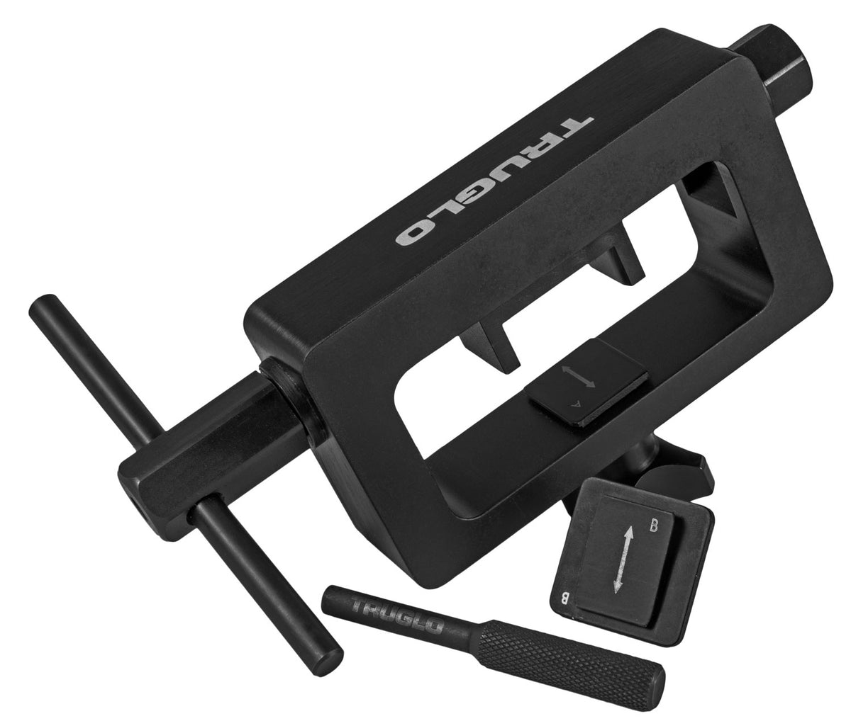 TruGlo TG970GR Sight Tool Front and Rear Steel Black for Glock and Walther Pistols