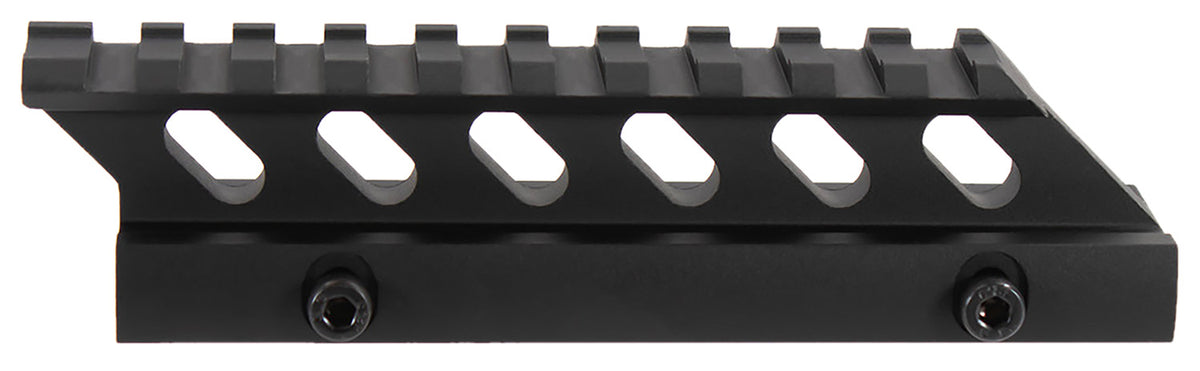 Aim Sports MT012H Riser Mount Black Anodized 1.0" Height 5" Rail AR-15