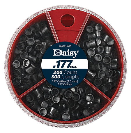 Daisy Dial-A-Pellet .177 Cal Flat Nose Pointed Hollow Point Lead Pellets 300-Count Tin