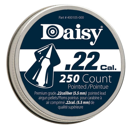 Daisy PrecisionMax .22 Cal Pointed Lead Field Pellets 250-Count Tin