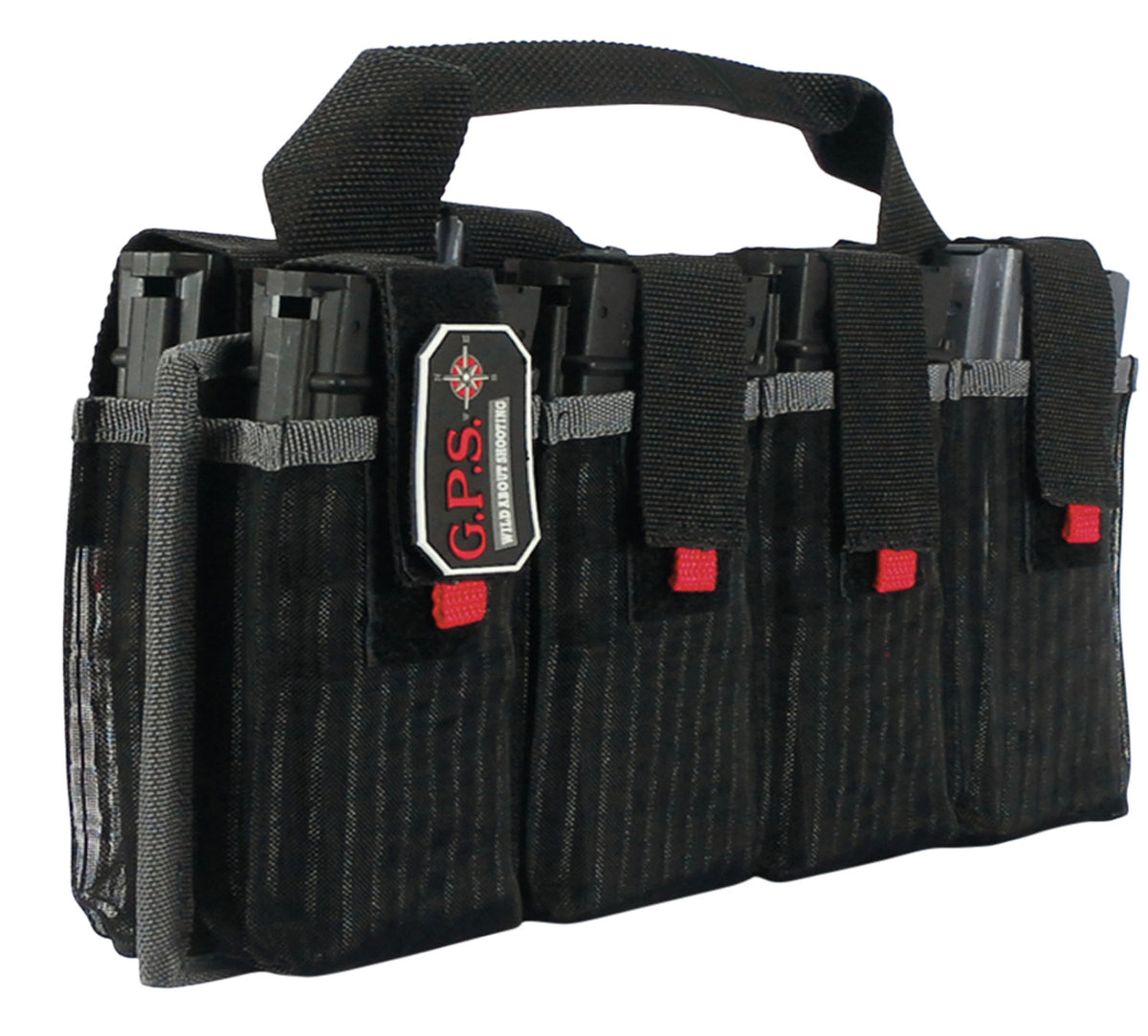 GPS Bags 1365MAG AR Magazine Tote Black Nylon Holds 8 AR Magazines