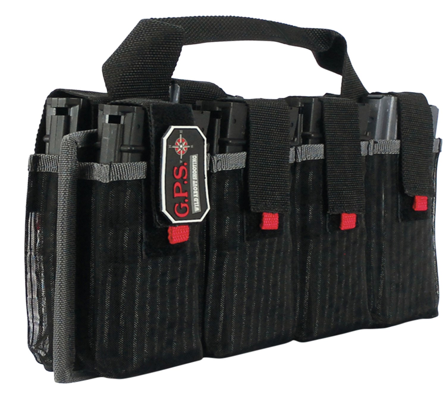 GPS Bags 1365MAG AR Magazine Tote Black Nylon Holds 8 AR Magazines