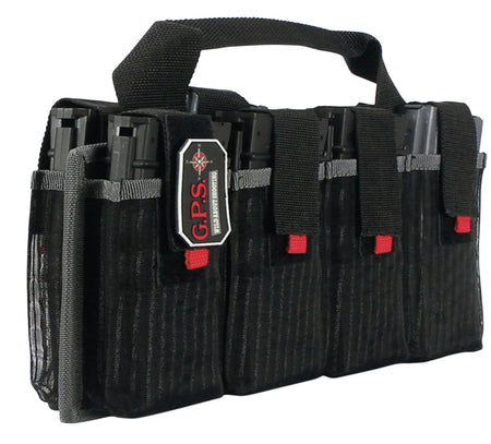 GPS Bags 1365MAG AR Magazine Tote Black Nylon Holds 8 AR Magazines