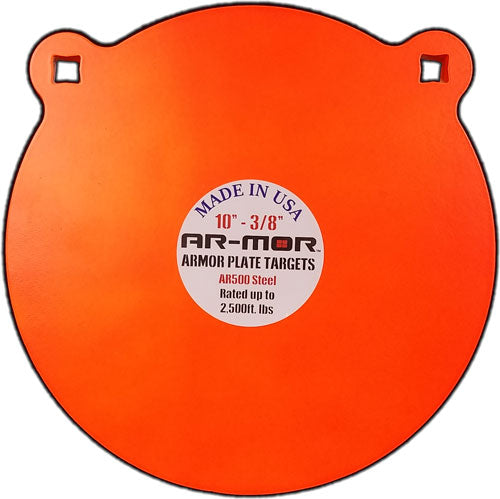 AR-MOR 10" AR500 Steel Shooting Gong 3/8" Thick Orange Round