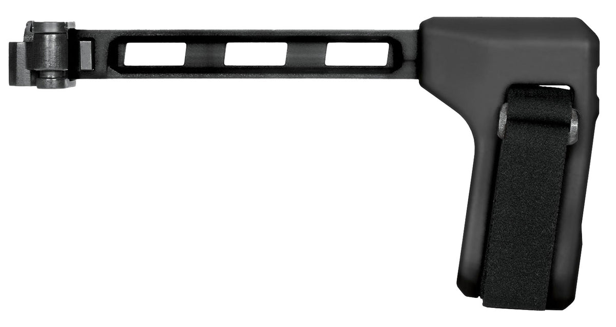 SB Tactical FS1913-01-SB Side Folding Pistol Brace Black Synthetic with Nylon Strap for AR 1913 Rail