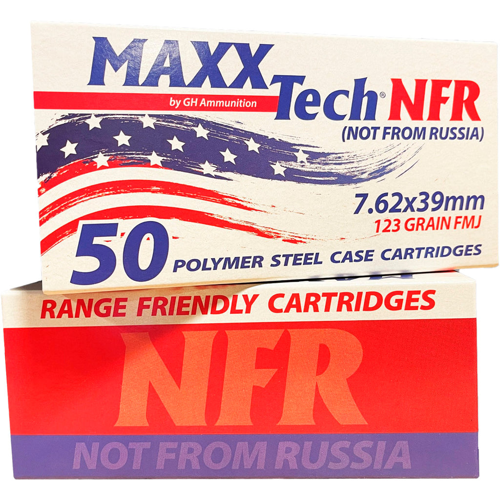 MaxxTech MTNFR762 NFR Full Metal Jacket FMJ 123 Grain 7.62x39mm
