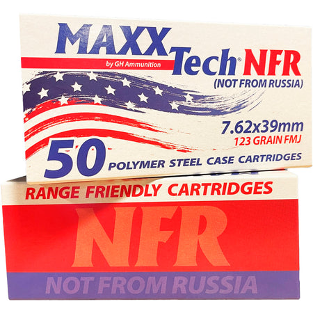 MaxxTech MTNFR762 NFR Full Metal Jacket FMJ 123 Grain 7.62x39mm